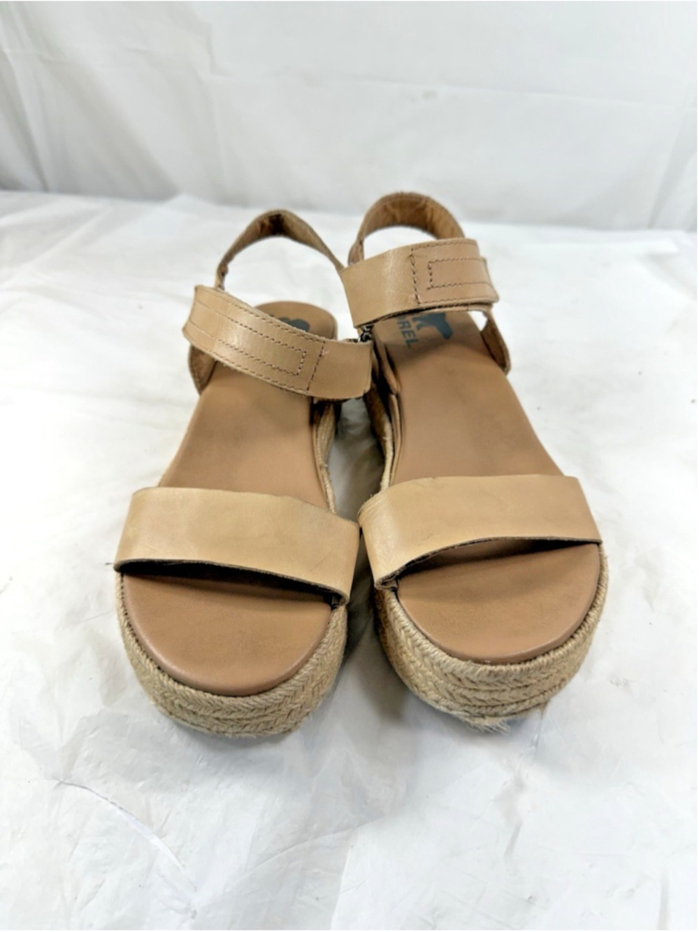Sorel Cameron Wedge Cork Slingback Sandal Size 7 BEIGE - Picture 3 of 16